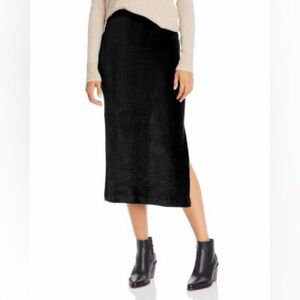 NWT Free People Black Midi Skirt